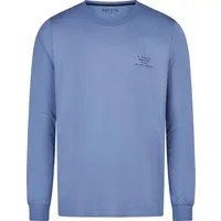 Phil & Co. Pyjamaoberteil Herren-Langarmshirt Uni Single-Jersey Uni
