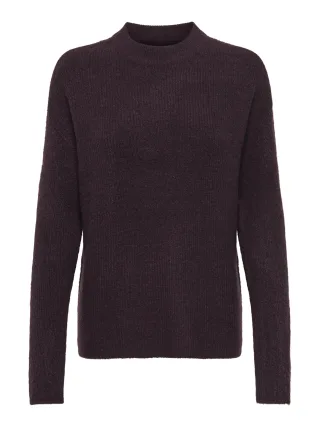 ONLY - ONLCAMILLA O-NECK L/S PULLOVER NOOS KNT winetasting - Gr. - XL