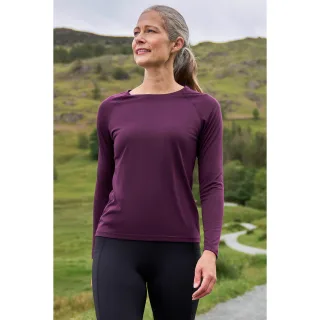 Mountain Warehouse - Oberteil Schnelltrockend für Damen Langärmlig (Dunkel-Lila)