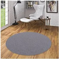 Snapstyle Veloursteppich Schlingen Teppich Alma Meliert Rund, Rund, Höhe: 8 mm