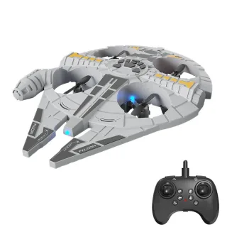DWI ES101 PRO 2.4G EPP Foam Spaceship Hover Fighter Glider Air Pressure Altitude Hold Mode 360° Roll 4 Turbofans 4CH LED