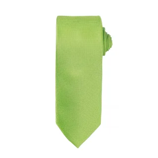 Premier Mens Micro Waffle Formal Work Krawatte (Limette)