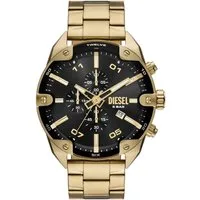 Diesel Chronograph Spiked DZ4678, Quarzuhr, Armbanduhr, Herrenuhr, Edelstahlarmband, Stoppfunktion