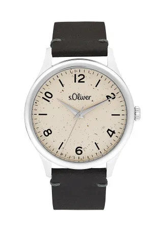 s.Oliver - Uhren beige/schwarz/silber