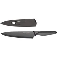 ECHTWERK Kochmesser BlackSteel, Küchenmesser, Edelstahl, hohe Schneidfestigkeit, Klingenlänge 20 cm