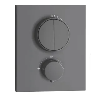 Herzbach DEEP GREY PUSH Thermostat Unterputz, 23.803050.2.06 23.803050.2.06