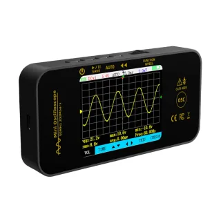 BSIDE OT5 50MHz Mini Oscilloscope Single Channel 200MSa/s Sampling Rate Portable Digital Signal Analyzer USB Powered Com