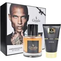 Gisada Pflege-Geschenkset Gisada Ambassador Men Duftset Eau de Parfum & Duschgel, 2-tlg., Frischer Herrenduft mit Eau de Parfum & Shower Gel