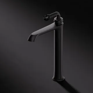 Steinberg Serie 355 Waschtisch-Einhebelmischer, Schwarz matt / Nero Marquina 355 1700 S