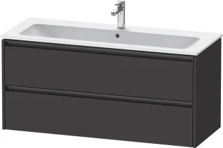 Duravit Ketho.2 Waschtischunterbau wandhängend Graphit Supermatt 1210x480x550 mm - K25265080800000 K25265080800000