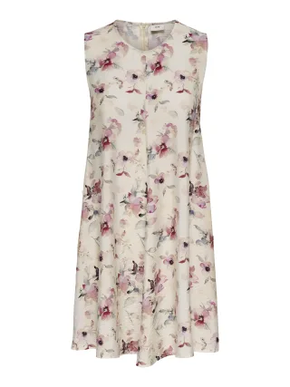 JDY - JDYTROYA BARBARA LIFE S/L DRESS WVN Cloud Dancer - Gr. - XS