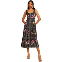 Love & Roses Midikleid Love & Roses Midikleid mit Bindeträger, Regular (1-tlg)