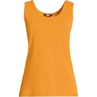 Ärmelloses Top aus Baumwolle in Petite-Größe für Damen, Damen, size: petite, Pink, Baumwolle, by Lands' End