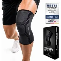 BLACKROX Kniebandage [Vergleichssieger 2026] SAN ANTONIO V4, Gr. S-XL, Damen und Herren