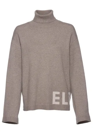 LASCANA - Elbsand LM Knit Turtleneck taupe melang - Gr. - 38