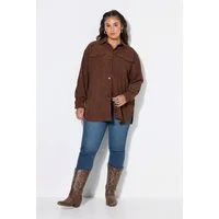 Studio Untold Hemdbluse Cord-Hemd oversized Hemdkragen Langarm