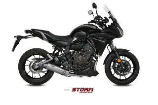 Sport Auspuff Komplettanlage OVAL Storm by MIVV Yamaha Tracer 700 Bj. 2016-2018 EURO-3/EURO-4 +ABE