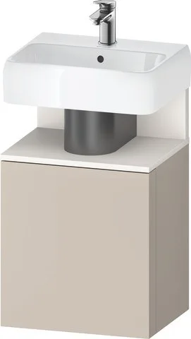 Duravit Qatego Waschtischunterbau wandhängend Taupe Matt 440x350x645 mm - QA4076R84910000 QA4076R84910000