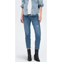 ONLY MATERNITY Umstandsjeans OLMCATWALK HW MOM AK DES DNM PIM040 NOOS aus Baumwollmischung, mit Elasthan, elastisches Material