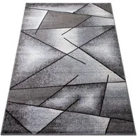 oKu-Tex Teppich Kurzflorteppich, modern, geometrisches Muster, Wohnzimmerteppich, rechteickig, Höhe: 11 mm, Teppich Wohnzimmer, Designteppich, meliert, weicher und dichter Flor
