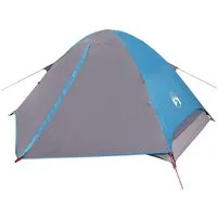 vidaXL Kuppelzelt Kuppel-Campingzelt 4 Personen Blau Wasserdicht, (1 tlg)