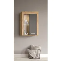 OTTO home Vitrine AOSTA, Breite 60 cm, stehend / hängend, 1 Tür, 1 Glasboden (in verschiedenen Farbausführungen, individuell kombinierbar) Türanschlag wechselbar, Hängevitrine, Standvitrine, Kommode, Anrichte