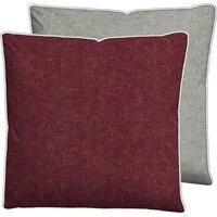 Biberna Kissenbezug Hermal Flanell mit Reißverschluss, Melange-Optik, Wendekissenbezug, (1 Stück), Feinflanell, Made in Germany zertifiziert, kuschelig weich, mit Paspel