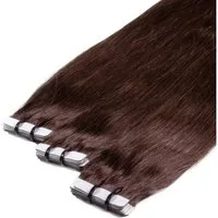 hair2heart Echthaar-Extension Premium Tape Extensions #4/77 Mittelbraun Intensiv 50cm