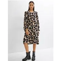 Witt Etuikleid Viskose-Kleid Langarm
