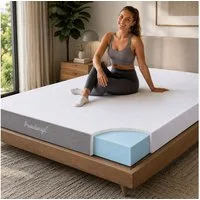 Kaltschaummatratze LINA Matratze, H3, NANOCELL Gelschaum, 11 cm hoch, atmungsaktiv, Arensberger, 11 cm hoch, (180 x 200 cm, 180x200cm), Rollmatratze, Bezug waschbar 60°C, 90x200 140x200 & mehr