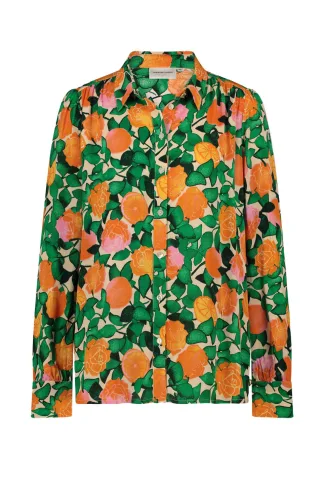 Fabienne Chapot - Bluse - Coco grün/orange - Gr. - 36
