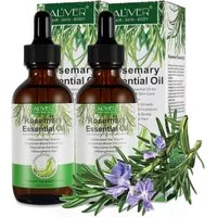 ALIVER Haaröl Rosmarinöl Ätherisches Haaröl Haarwachstum 60xML Bio Vegan Aliver, 2-tlg., Vegan