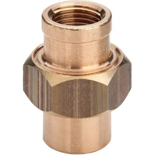 Viega Rohrverschraubung 446963 Rp 1 1/4, Rotguss, konisch dichtend