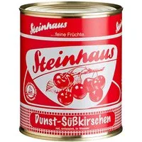 Steinhaus Obstkonserve, Steinhaus Dunst Süßkirschen fruchtige einsteinte Kirschen 850ml