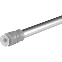 Bestlivings Klemmstange mit Drehtechnik – kein Bohren, kein Kleben, Ø 10 mm, 1-läufig, ausdrehbar, ohne Bohren, geklemmt, Edelstahl, Gardinenstange für Bistrogardine/Scheibengardine