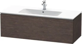 Duravit L-Cube Waschtischunterbau wandhängend Eiche dunkel gebürstet Matt 1220x481x400 mm - LC614307 LC614307272