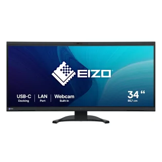 Eizo FlexScan EV3450XC-BK Curved-Monitor 86.6cm (34.1") UWQHD | ev3450xc-bk | IPS - 5ms