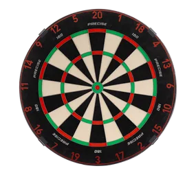 Precise 180 Endorphine Steeldartboard mit Nummernring - Faded Red