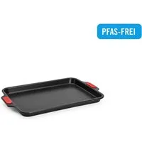WOLL Backform Woll Let's bake! Backblech, 23x33 cm, (1-tlg), mit Antihaftversiegelung und integrierten Silikongriffen, PFAS-Frei