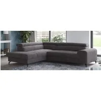 COTTA Ecksofa Aura L-Form, B: 260 cm, mit Bettfunktion, Bettkasten & Kopfteilverstellung