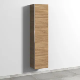 Sanipa 3way Hochschrank mit 1 Tür und Ganzkörperspiegel, Eiche-Kansas BR15159