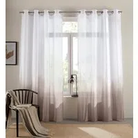 Bruno Banani Gardine Nevalla (1 St), Ösen, halbtransparent, Baumwolle, modern, Farbverlauf, Wohnzimmer, Schlafzimmer, halbtransparent