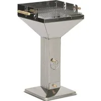 Trend Line Holzkohlegrill TrendLine Trichtergrill Miami Edelstahl, Standfest