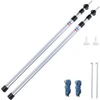 yourGEAR Vorzelt yourGEAR 2x Alu Teleskopstange 90 - 230 cm teleskopierbare Aluminium