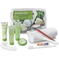 Medi-Inn Kosmetik-Set Kosmetik-Etui, mit Zipper, transparent, 10-teilig