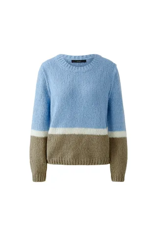 Oui - Pullover lt blue green - Gr. - 40