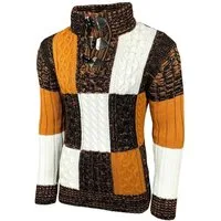 Baxboy Strickpullover Baxboy Herren Grobstrick Pullover Stehkragen Pulli B-51112