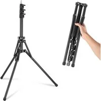 Neewer ST178B Lichtstativ 178cm, 180° umkehrbar, für Innen/Außen Fotografie Lampenstativ (hohenverstellbar von 48 bis 178 cm, 1/4" Schraube und 5/8" Bolzen)