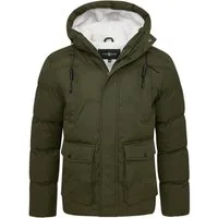SOULSTAR Winterjacke S2SINTRA Herren warme Steppjacke mit Kapuze Pufferjacke Outdoor-Jacke