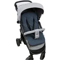 BabyLux Kinderwagenaufsatz Matratze für Kinderwagen Babywanne Buggy Sitzauflage Auflage, 4. Grau Pik